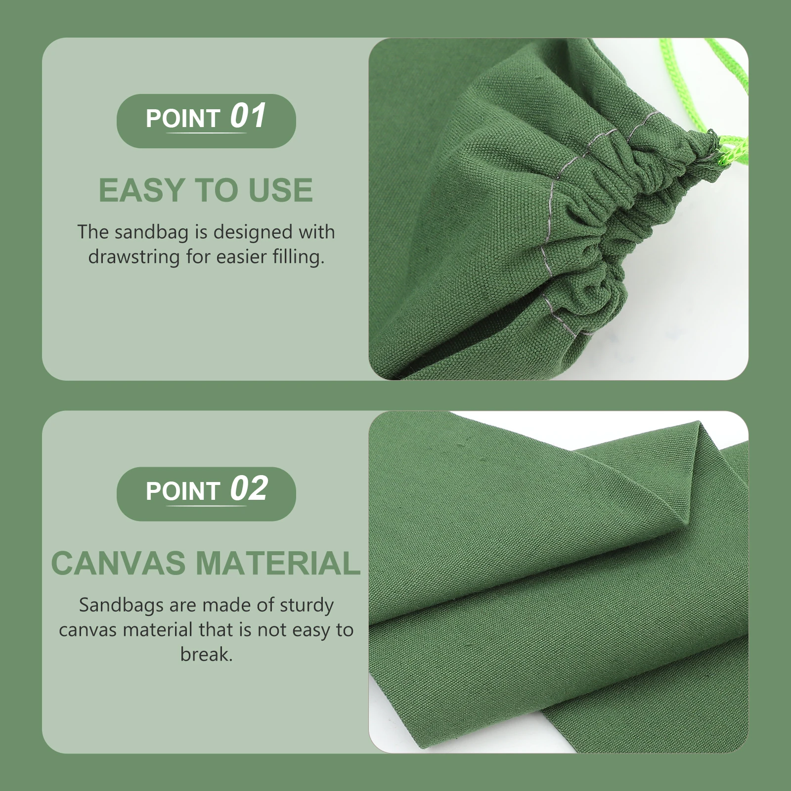 

Reusable Flood Control Sandbags Large Capacity Heavy Duty Water Dams Prevention Door Garbage Storage Bags Canvas Barrier Home