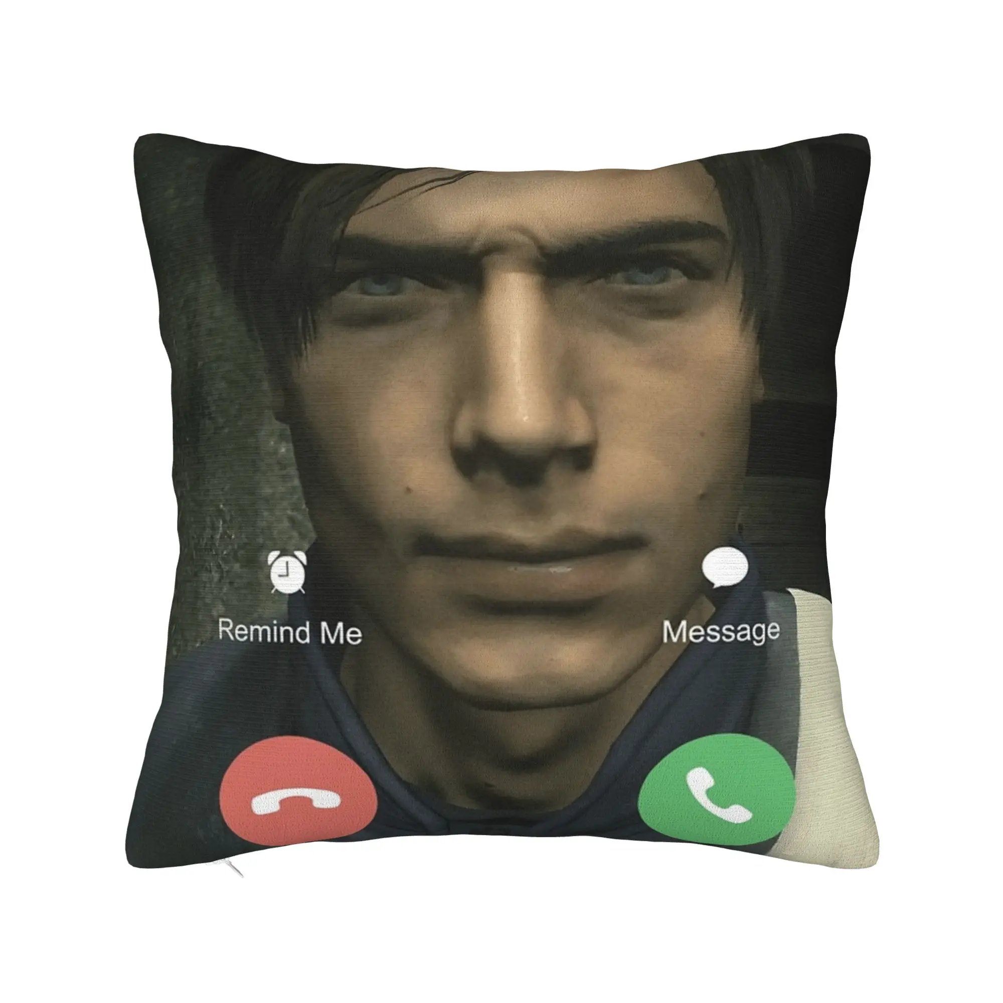 Leon Kennedy Meme Residents Evils Pillowcase Soft Polyester Cushion Cover Decorative  Throw Pillow Case Cover Home Square 18''