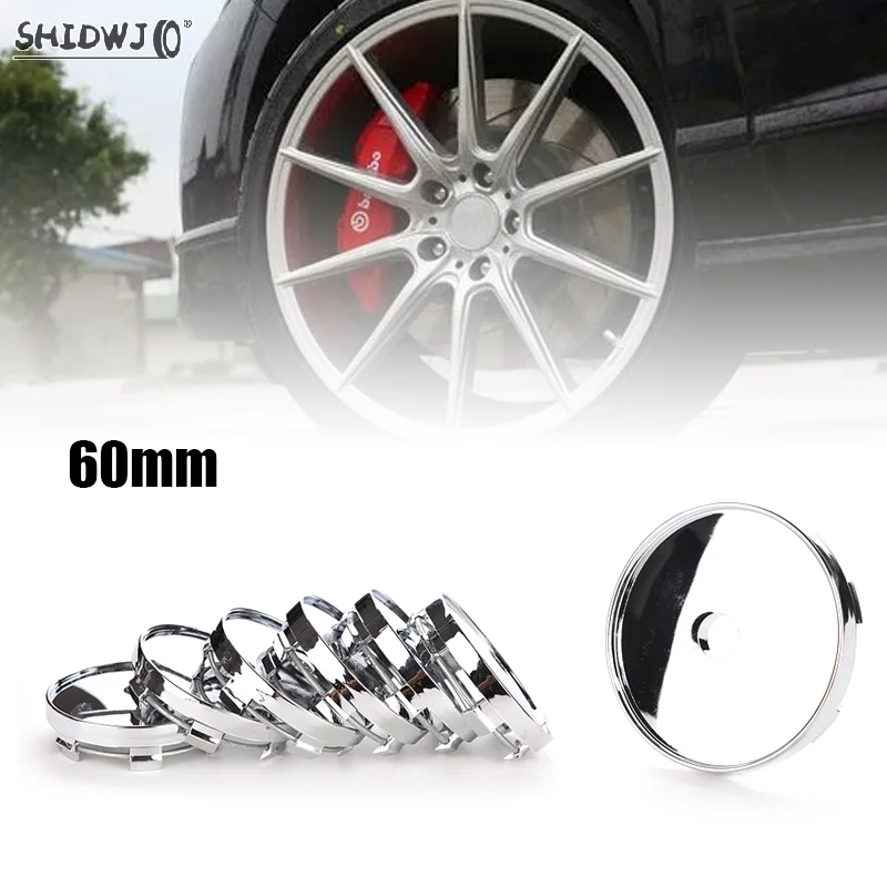 60mm Universal Auto Wheel Center Caps Hubcap Hub Cover Blank Base No Emblem Logo T60 Tire Rim Hubcap Cover Car Accessories