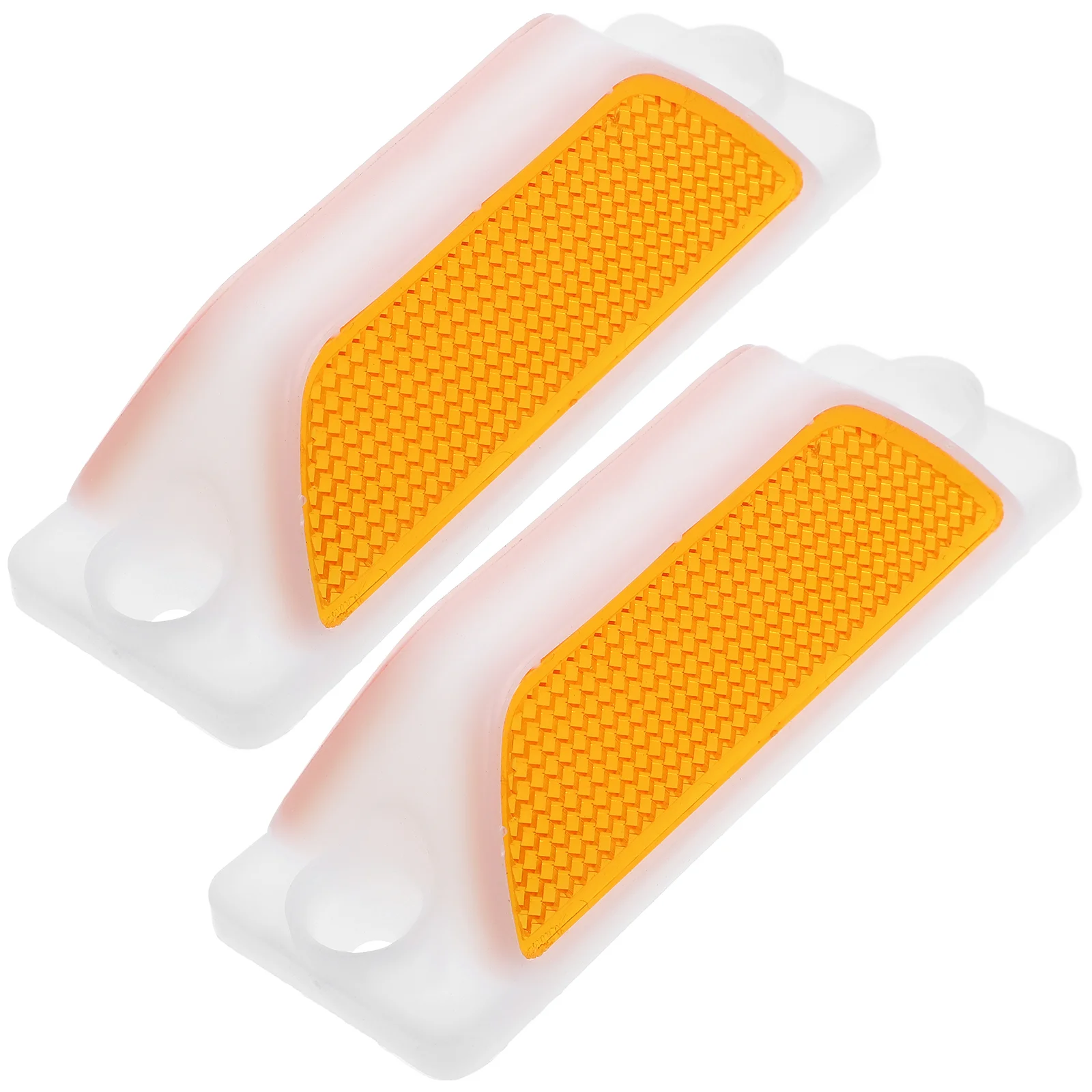 2 Pcs Reflective Delineator Signs Road Reflectors Delineators for Pavement Marker Markers Driveway Polycarbonate Plastic