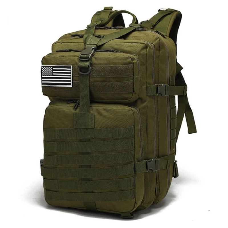 

Outdoor Gear Tactical Backpack 3P Molle Bag Camouflage Military Backpack Large Capacity 45L Camping Hiking Rucksacks Hunting Bag