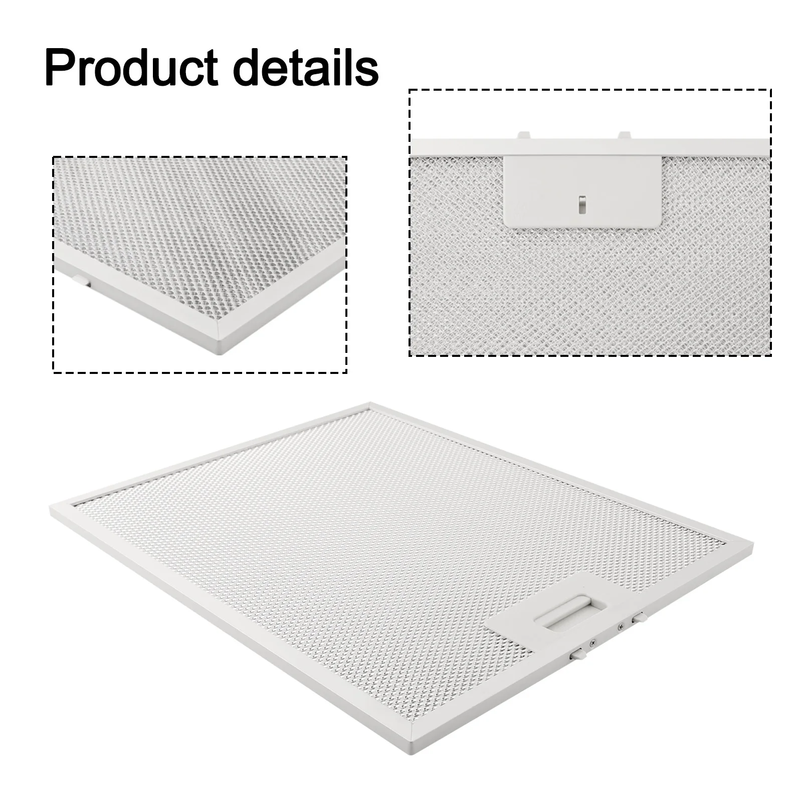 

2PCS Silver Cooker Hood Filter Metal Mesh Extractor Vent Filter 350X285X9mm Stainless Steel Cooker Aspirator Filter Kitchen Part