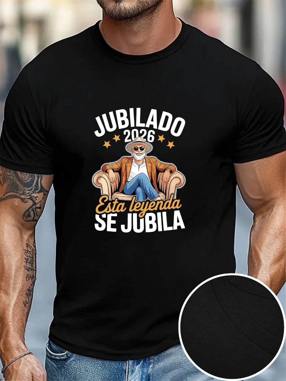 Camiseta Conmemorativa de Jubilación 2026 - 100% Estilo Español con Temática de Jubilación, Diseñada para la Edad de Jubilación de 66 Años