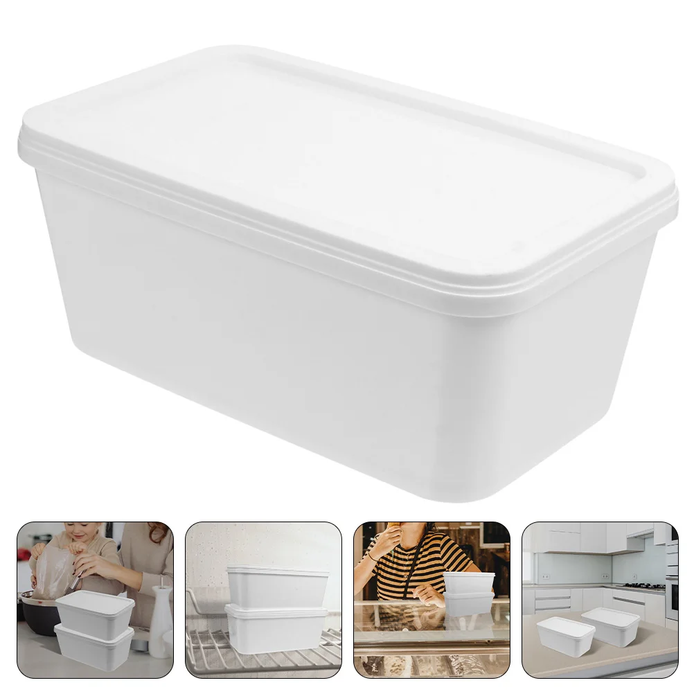 

Ice Cream Box Storage Organizer Refrigerator Plastic Containers Keeper for Food Egg Holder Boxes