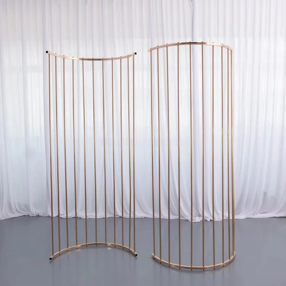 Gold Metal Crown Wedding Backdrop Iron Arch Frame Decoration For Weddings