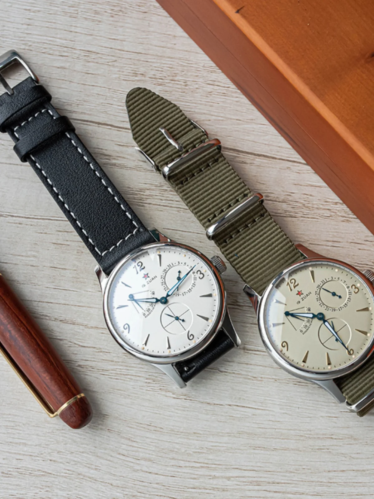 Relógio mecânico alemão retro piloto relógio masculino 1963 safira à prova dwaterproof água luminosa relógio masculino de aço inoxidável casual