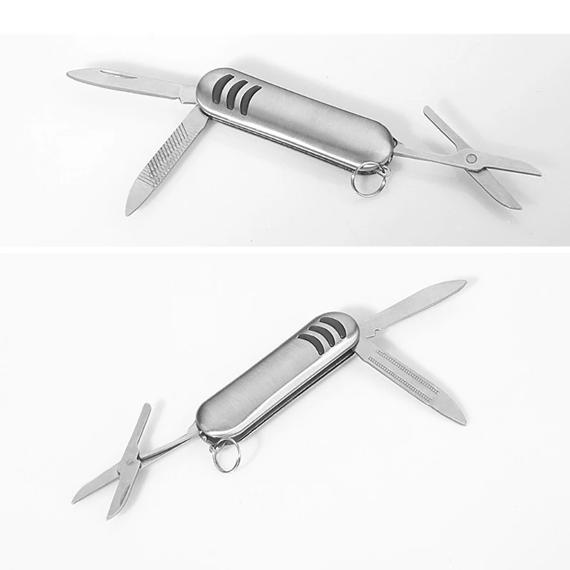 Portable   for SWISS  Pocket Knife Small Multi Tool Scissors  File 3 In 1 Multitool for Outdoor Camping