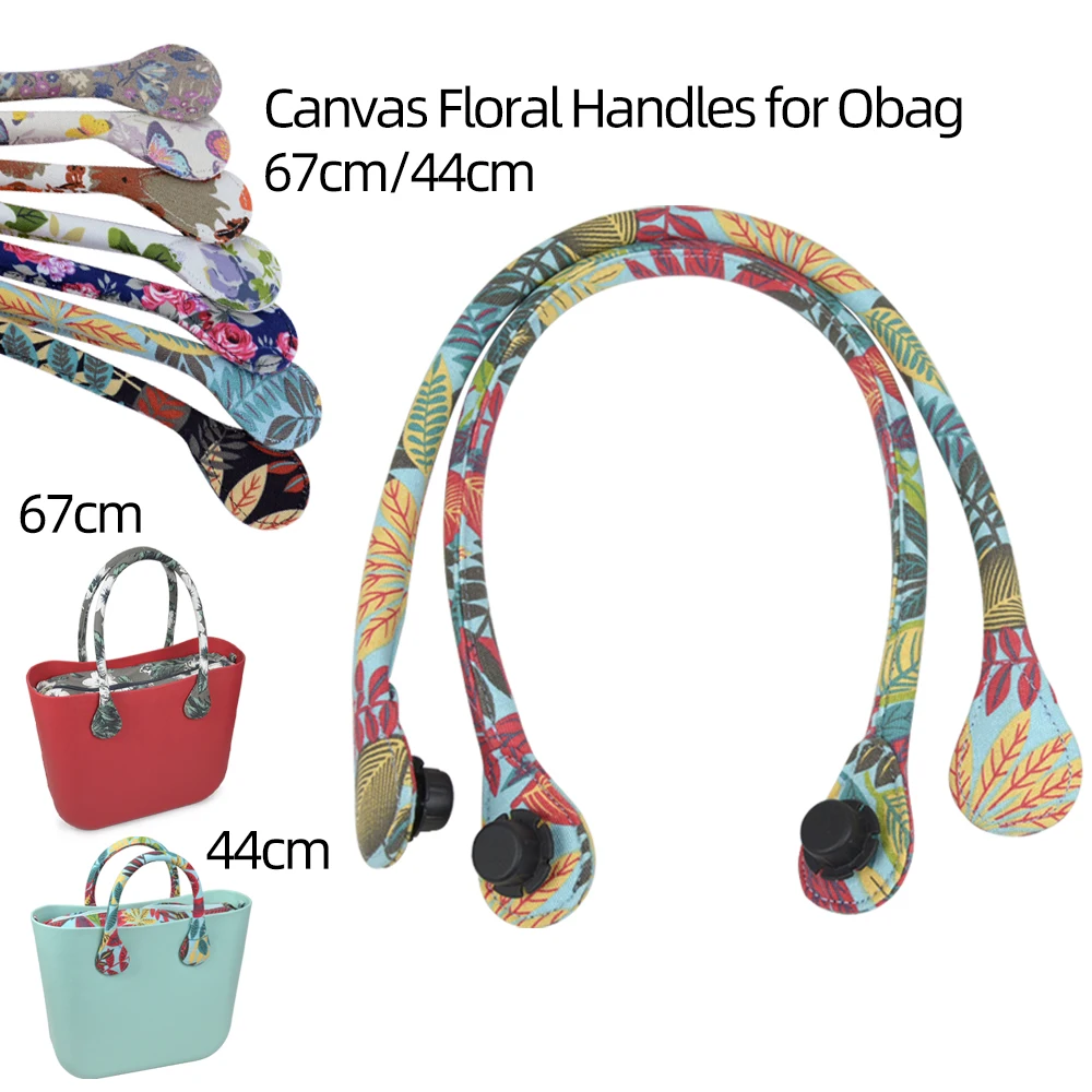 TANQU Short Long Round Canvas Fabric Handle for Obag Classic Mini O Bag Women's Bags Shoulder Handbag