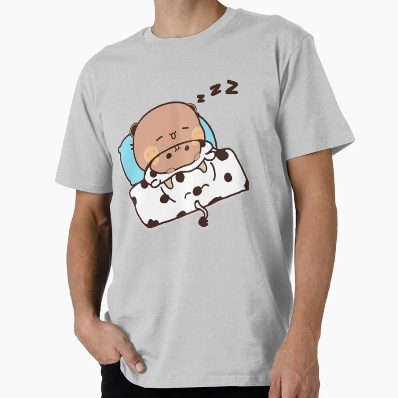 

Baby Dudu cuddles with Dudu Gift t shirt ‌kawaii‌ Panda Bear Cartoon Graphic tee Cute Y2K Clothes 100% cotton All size Tee