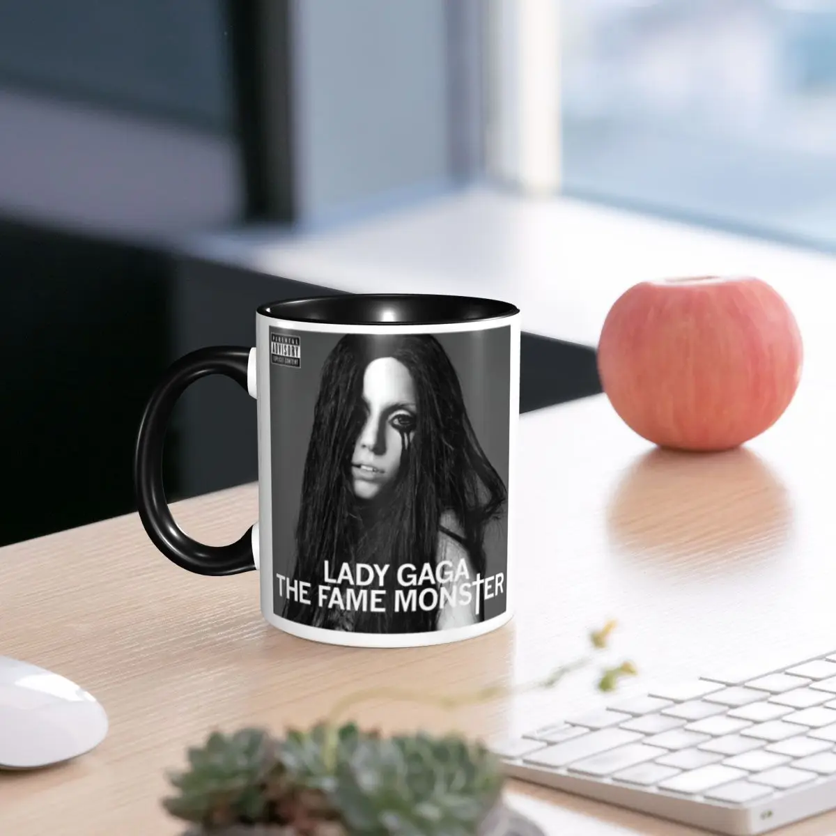 Lady Gaga,The Fame Monster Mug Funny Ceramic Coffee Cups Tea Mugs Milk Cup Drinkware Gifts for Woman Man