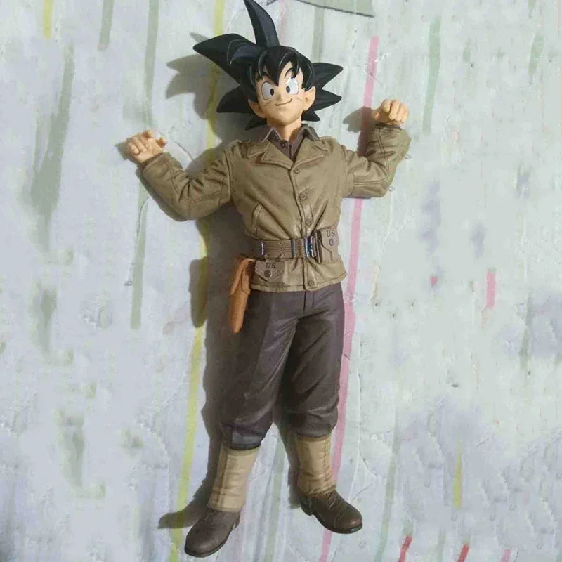 Dragon Ball BWFC2 Military Uniform Son Goku Action Figure The World's First Martial Arts Club Brunette 20cm PVC Anime Model Toys