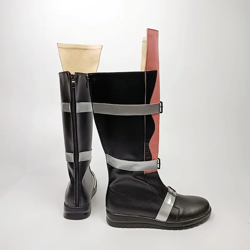Game Final Fantasy FF Lightning Custom Made Cosplay Shoes Boots Halloween Costume Props
