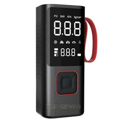 Car Wireless Air Pump Portable Air Compressor for Car Bicycle Ball Inflator with Cigarette Lighter and USB Charging Cable