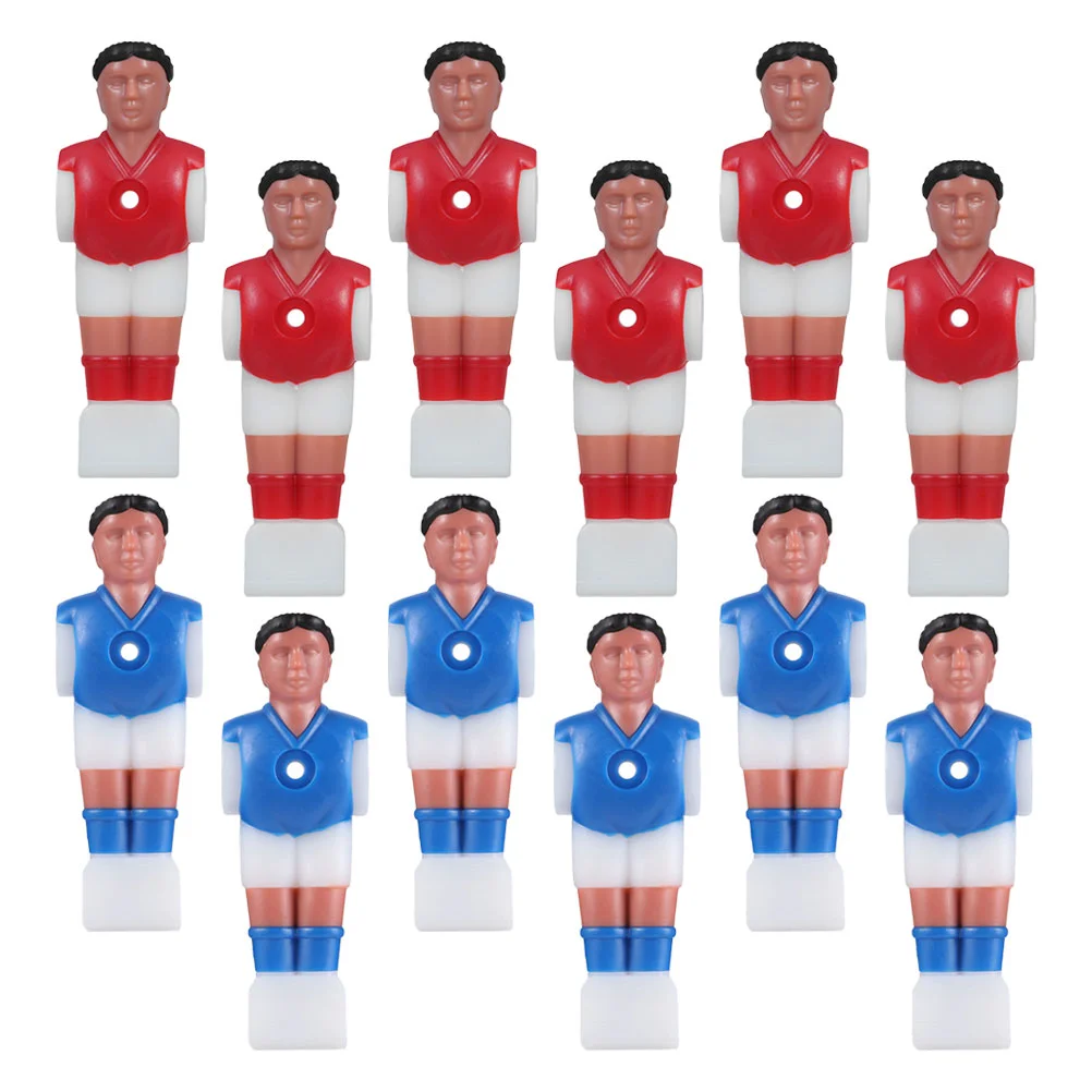 12 Pcs Football Table Puppet Player Foosball Parts Accessories Abs Players Replacement