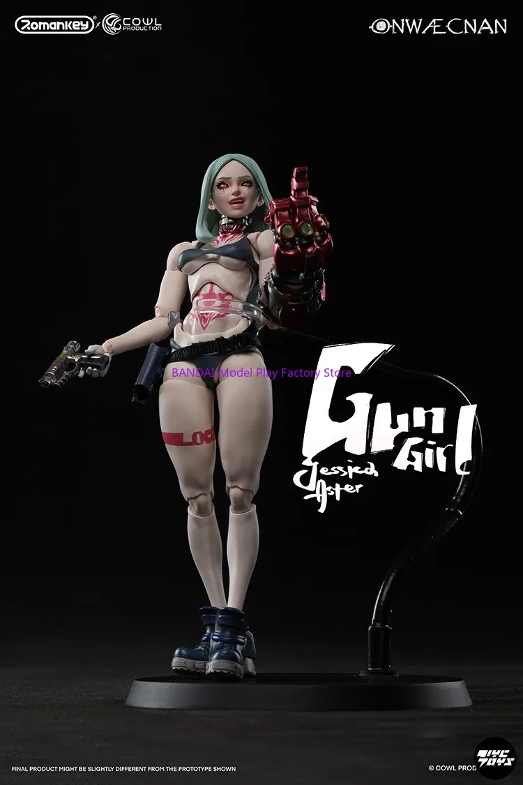 متوفر 2025 Q2 روماني X COWL 1/12 بندقية فتاة جيسيكا عمل الشكل 6 ''أنثى الجندي تمثال مجموعة كاملة نموذج تحصيل