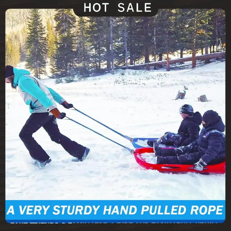 24-Hour Delivery Sledge Rope With Carabiner, Thick Sledge Rope Diameter 10 Mm, 4 M Sledge Lead With Handle,For Sledges, Sledge P