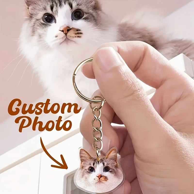 Custom Pet Photo Keychain - product detail 2