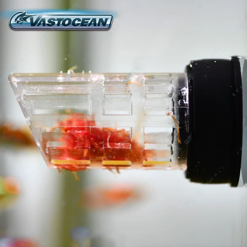 

For Vastocean Aquarium Fish Tank Feeder Strong magnetic levitation red worm feeder Seaweed Supplies Clip Vegetable Clip ﻿