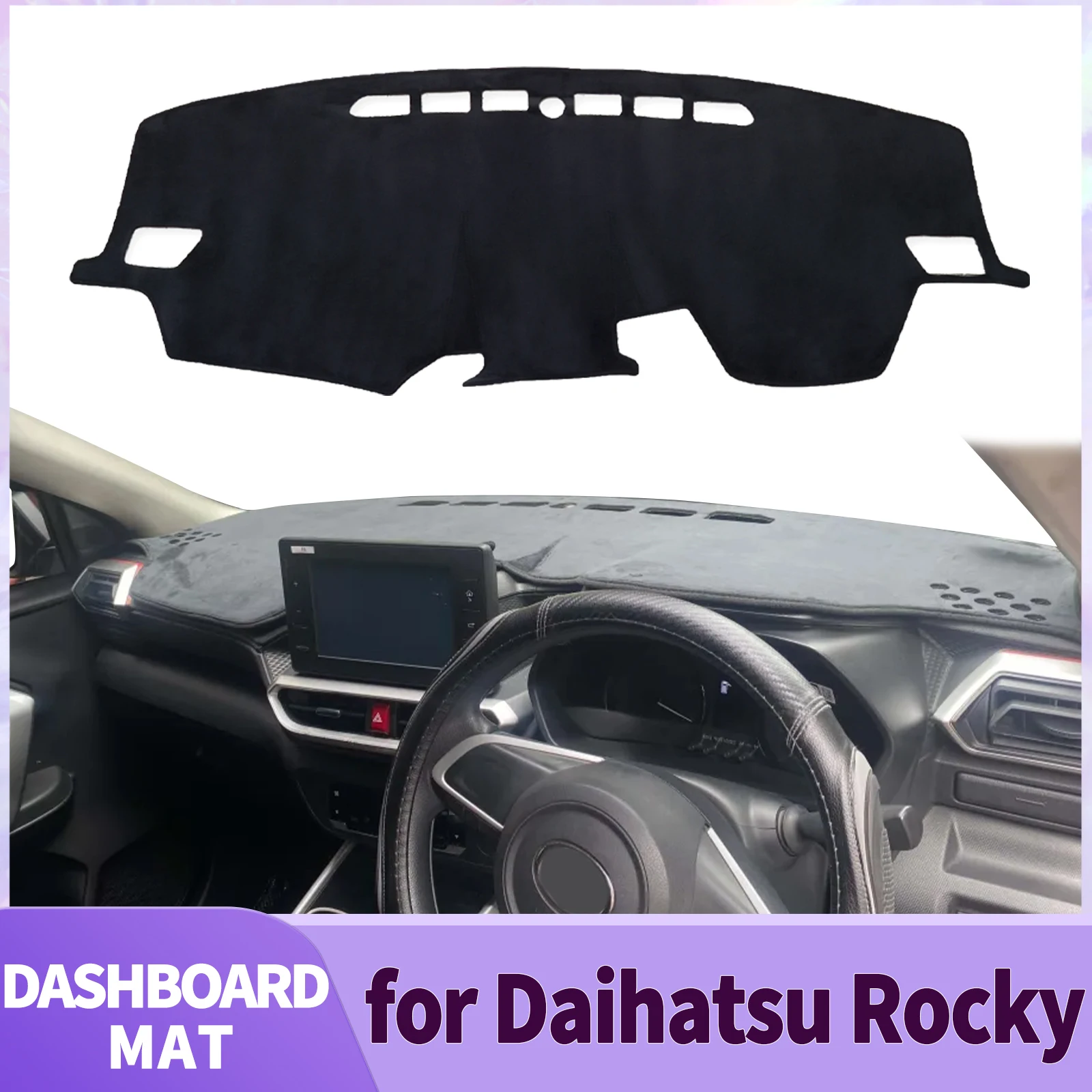 

fit for Toyota Raize Daihatsu Rocky 2019-2024 Car Accessories Dashmat Dashboard Cover Pad DashMat Sunshade Protective Carpet