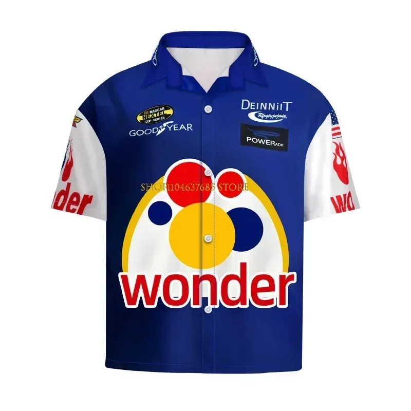 Костюм для косплея Ricky Bobby Wonder Bread Racing, велосипедный костюм, белая, красная куртка, брюки, футболка, комплект одежды на Хэллоуин для мужчин