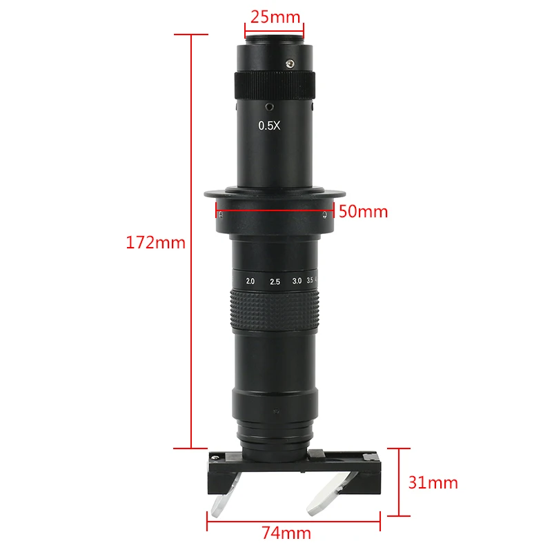 1080P/4K HDMI Digital Microscope Camera 180X/300X C-mount 2D 3D Zoom Lens Industrial Repair PCB Detected Video Magnifier