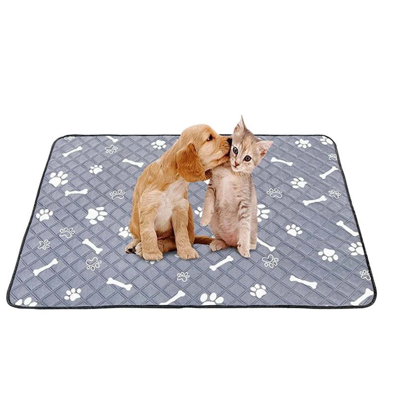 2PCS Washable Dog Pet Diaper Mat Urine Absorbent Environment Protect Diaper Mat Waterproof Reusable Training Pad Dog Cat