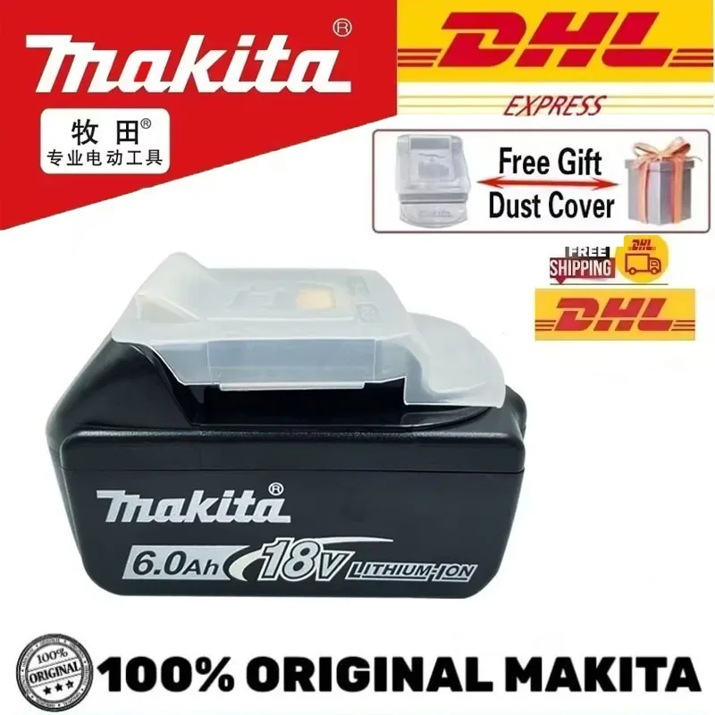 

100% Genuine Makita 6Ah for Makita 18V Battery BL1840 BL1830B BL1850B BL1850 BL1860 BL1815 Replacement Lithium Battery