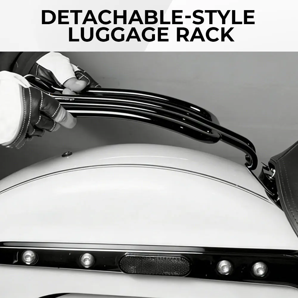 Rear Luggage Rack Black Heavy Duty Metal Motorcycle For Harley Davidson Electra Glide Ultra Classic Injected-FLHTCU 1998-2006