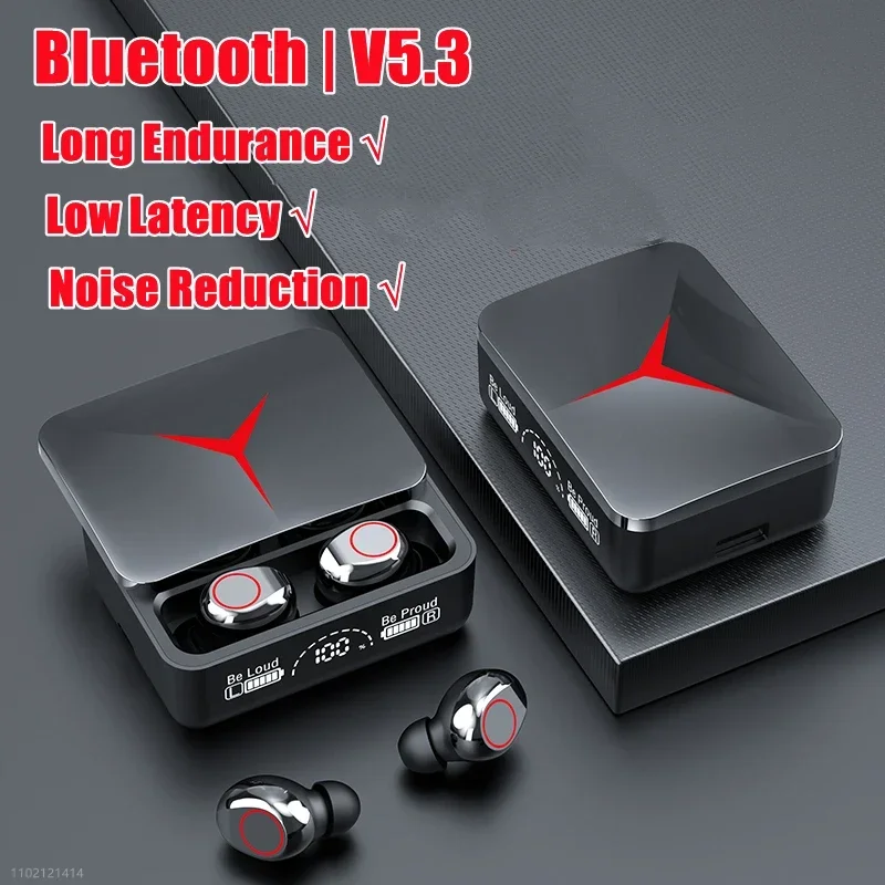 Auscultadores sem fios Bluetooth, Redução de Ruído, Baixa Latência, Longa Resistência, 9D HiFi, TWS Headsets para iPhone, Novo, 2023