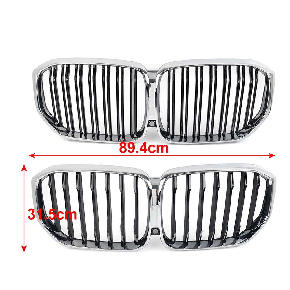 Car Front Kidney Grille Grill WithCamera Hole For BMW X5 G05 30d 40i 50i M50d X5M F95 2019 2020 2021 2022 2023