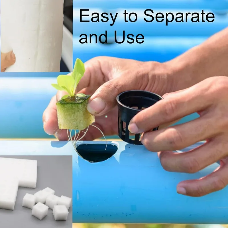 Greenhouse Hydroponic Sponge Square Sponges Sponge Squares for Hydroponics Hydroponic Sponge Planting Tool Household