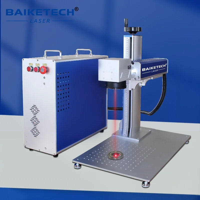 20W Fiber Laser Marking Machine Bench-top Laser Marker for Metal Pet Nameplate