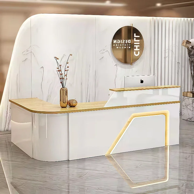 Rezeptionssalon, Schönheitsschreibtisch, Ladentheke, professionell, praktisch, für Flur, Büro, Rezeption, Ecke, Kirche, Kanzel, Büromöbel