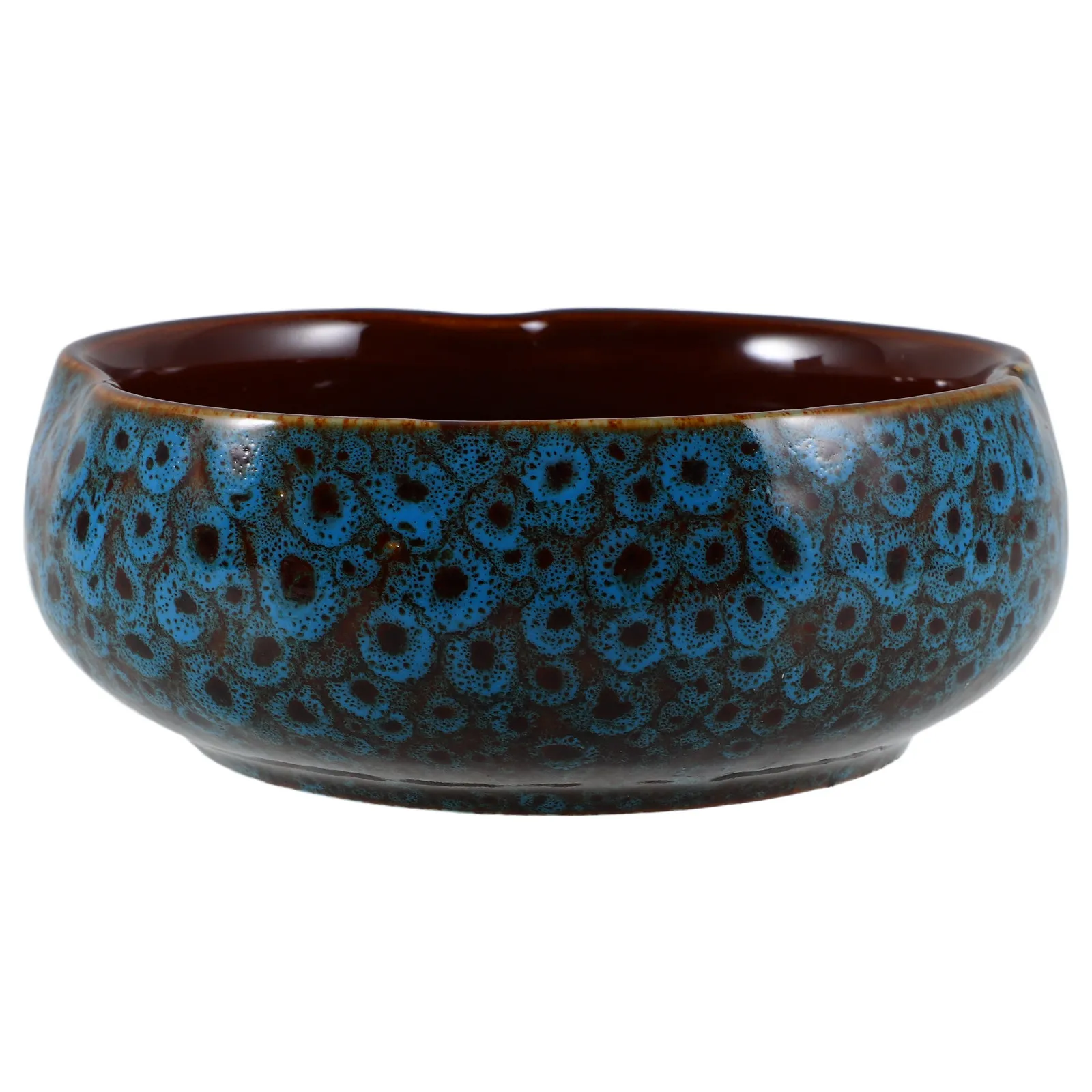 

Керамический горшок для растений с гладкой поверхностью, идеально подходит для гидропоники, большой, в форме чаши, для декора дома и офиса, настольный контейнер-кашпо