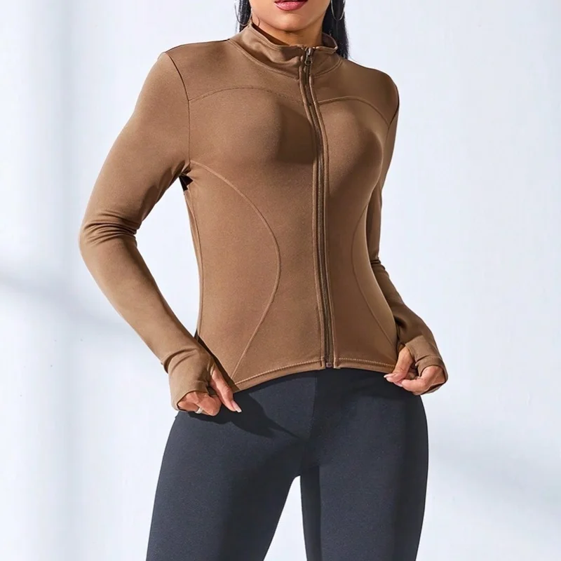 

Women Workout Sports Yoga Fitness Gym Jacket Activewear Long Sleeves