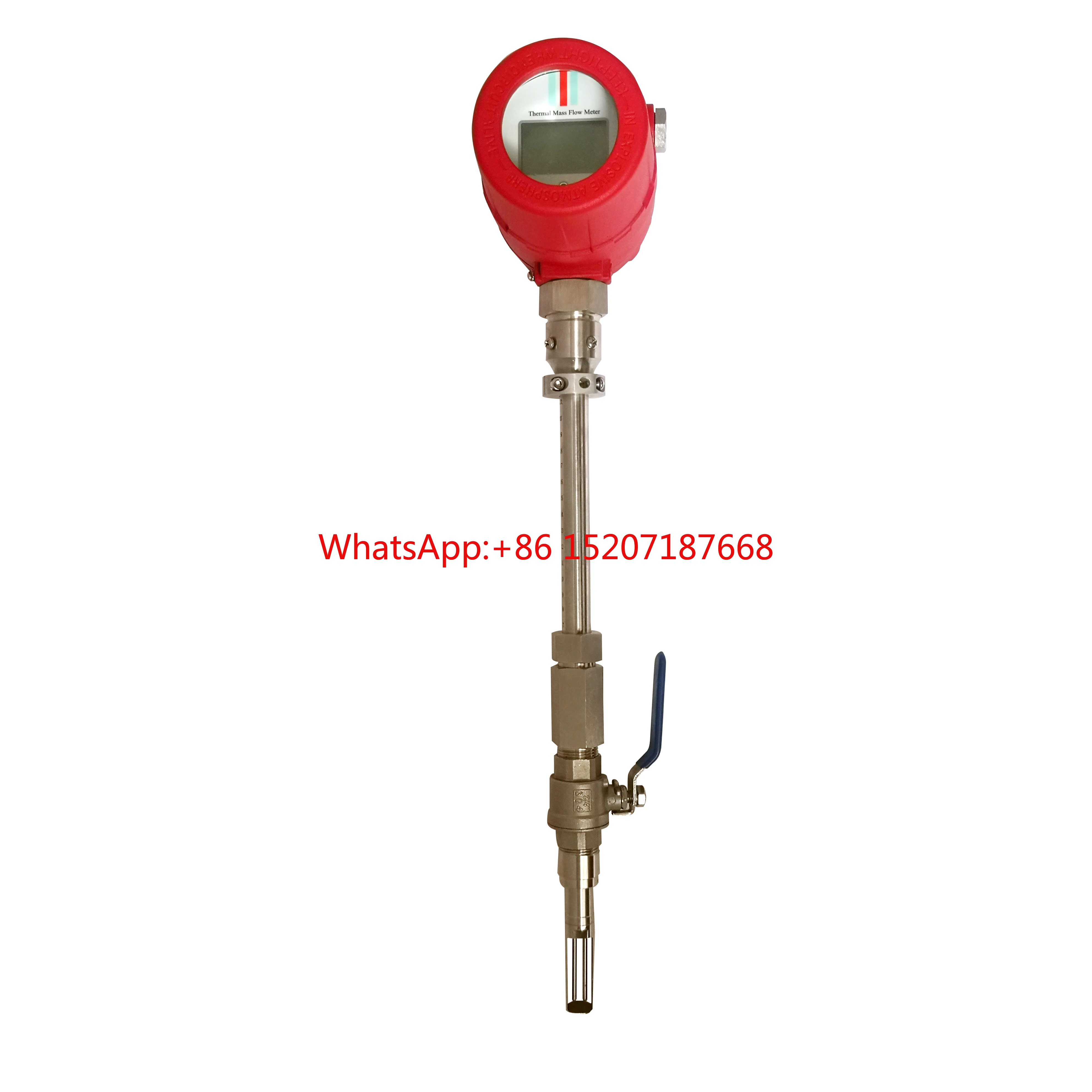 Insert type digital display gas air thermal mass flow meter with 4-20mA output