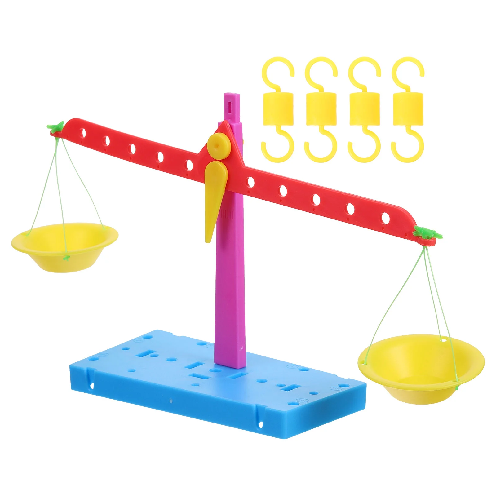 Material Experimental Lever Balance Toddler Primary School Toys for Double Bucket Scale Plastic Making Kids Assemble