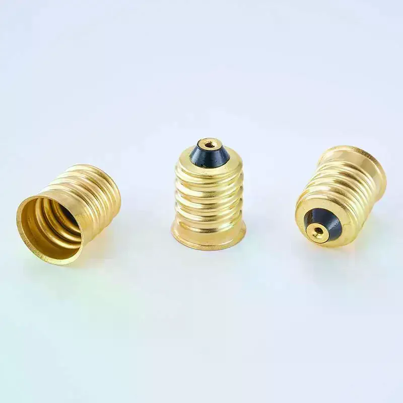

10Pcs Solder/Solder-Free Lamp Socket E27 Nickel-Plated Copper Screw Lamp Cap LED Bulb Socket Accessories