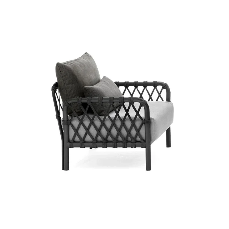 

Outdoor leisure sofa, rattan woven combination chair, courtyard, garden, balcony, terrace, waterproof and sunscreen
