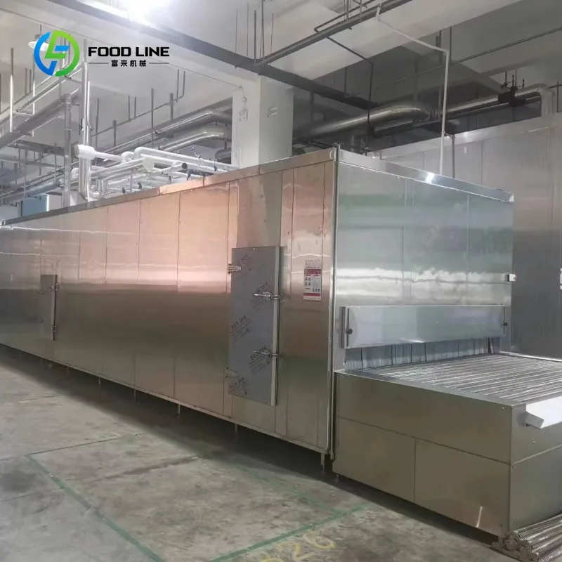 Customized IQF Tunnel Freezer with Auto Motor for High Productivity Individual Quick Freezing of Vegetables and Granular Foods