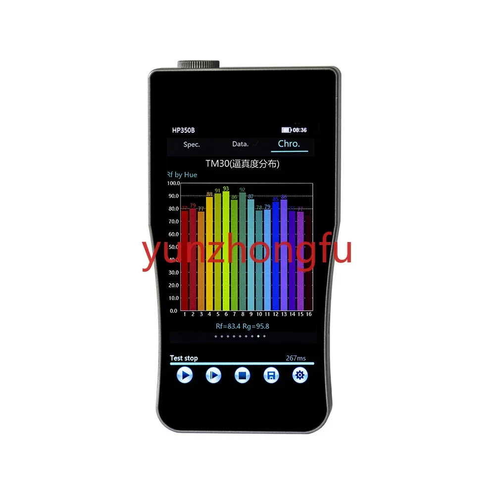 Analyzer blue light tester spectrometer red and  ray irradiance meter 350B 380-780nm Handheld illuminance