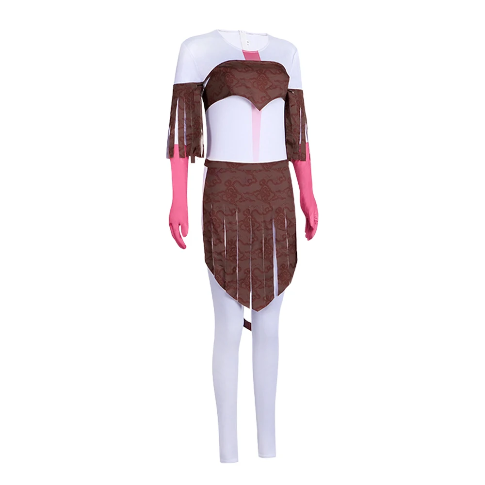 Avatar Movie Varang Cosplay Costume Fire Anime Ash Roleplay Jumpsuit Skirt Tail Bodysuit Outfits Halloween Party Disguise Suit - view 5