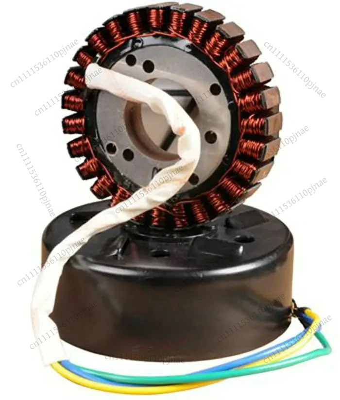 

3000W 4000W 5000W Electric Car Extender Generator Stator Pole Coil 27 Copper Rotor Temperature 48V to 72V Car Battery