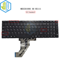 US English Notebook Keyboard For DERE R9 Pro MB3501006 XK-HS111 Laptop PC Parts Keyboards/Teclado Version 1 Without Backlight