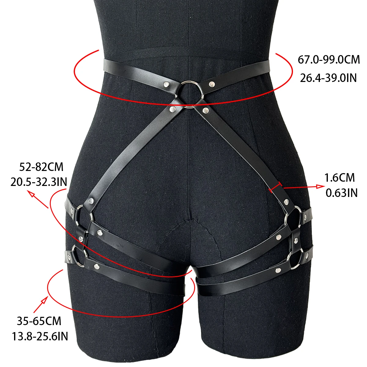 女性ボンデージ腿ガーターベルト緊縛ゴスパンク原宿サスペンダーレッグハーネスフェチエロ絶賛衣類アクセサリーボディスーツ