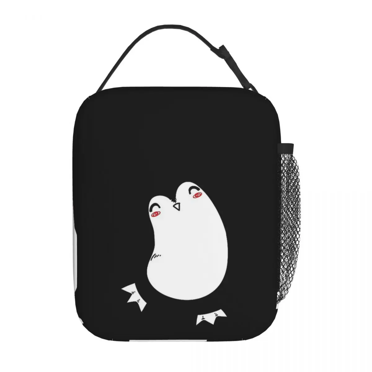 Jumping Penguin, Awareness Day Insulated Lunch Bag for Women Children Portable Food Boxes Thermal Lunch Box Tote