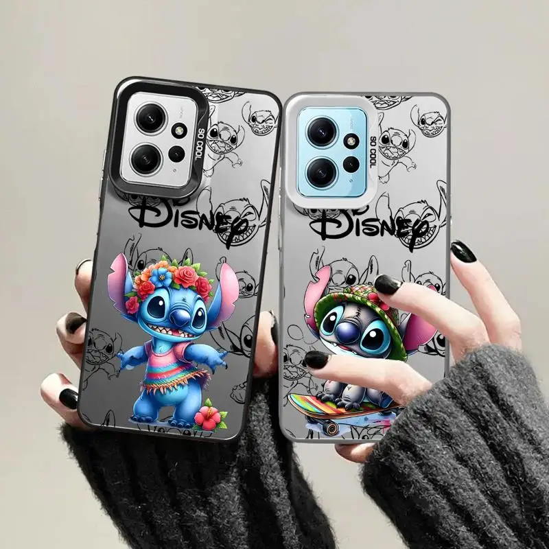 Colorful Silver Case for Xiaomi Redmi Note 11 10 13 Pro Plus 12 12S A1 12C 13C Poco X3 NFC Phone Cover New Stitch Happy Cute