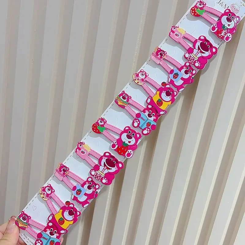 Sanrio Acrylic Folding Clip Cartoon Big BB Clip Stitch Kuromi Hair Clip Broken Hair Side Clip Headpiece Hair Accessories