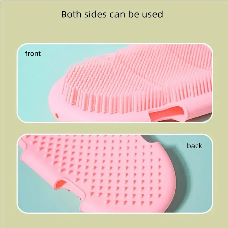 Silicone Massage Bath Towel Scrub Remover Body Exfoliating Brushes Shower Bath Children\'s Shampoo Skin Grinding Clean Gloves