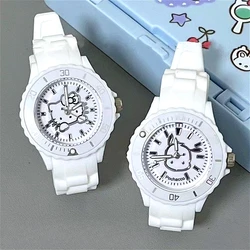 Original Design Cute Pochaccos Watch Kids Cartoon Hellos Kittys Cinnamorolls Silicone Strap Watch Girl Fashion Birthday Gift